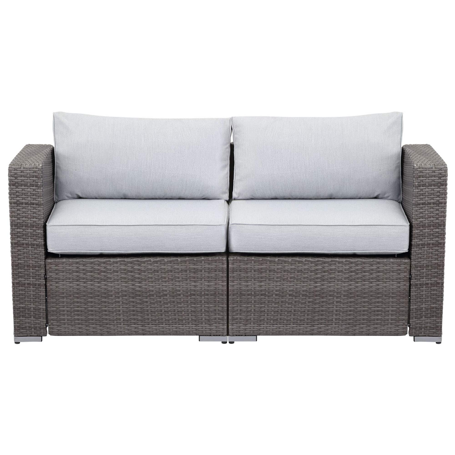2 Pieces Outdoor Patio Furniture Corner Sofas