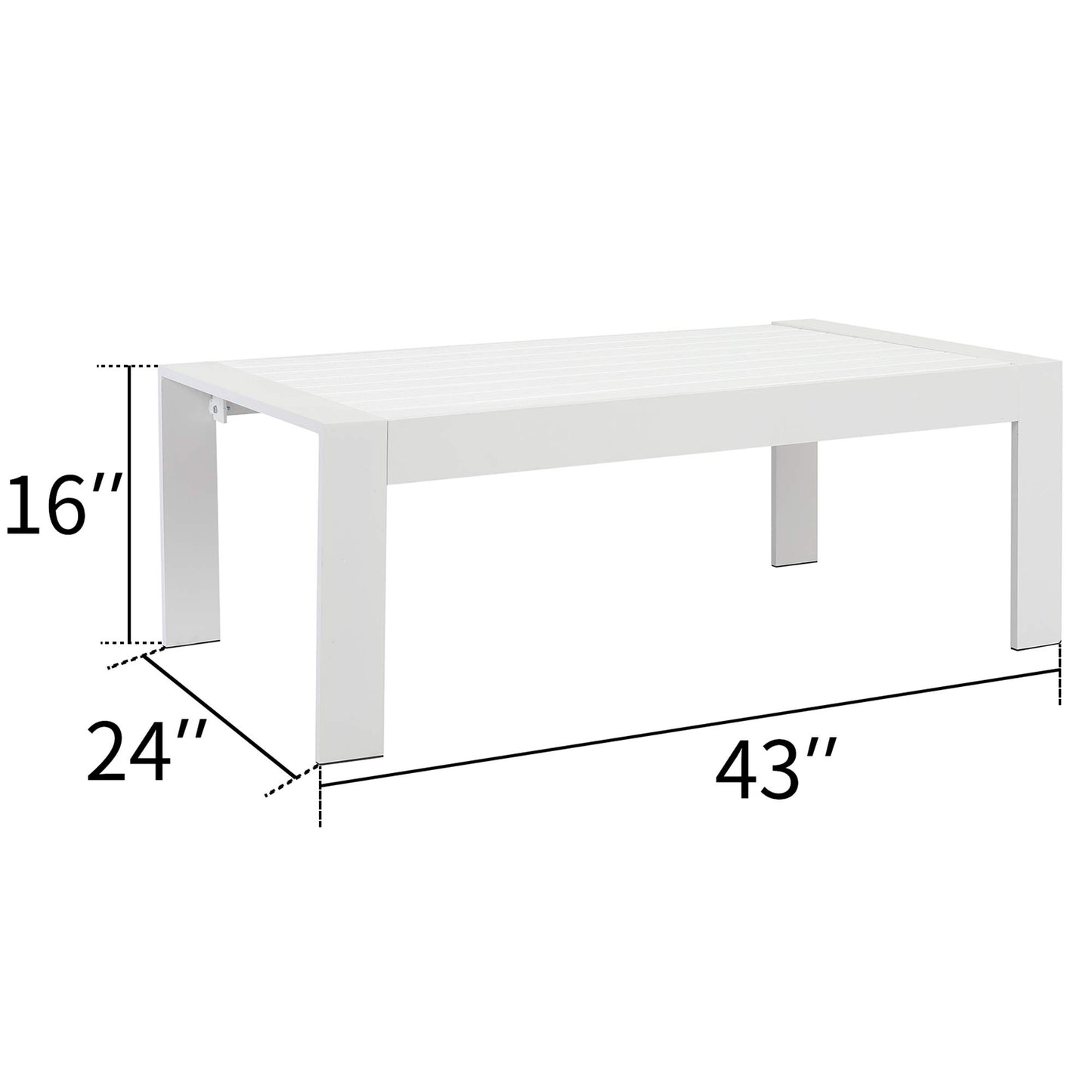 Patio Furniture Metal Coffee Table
