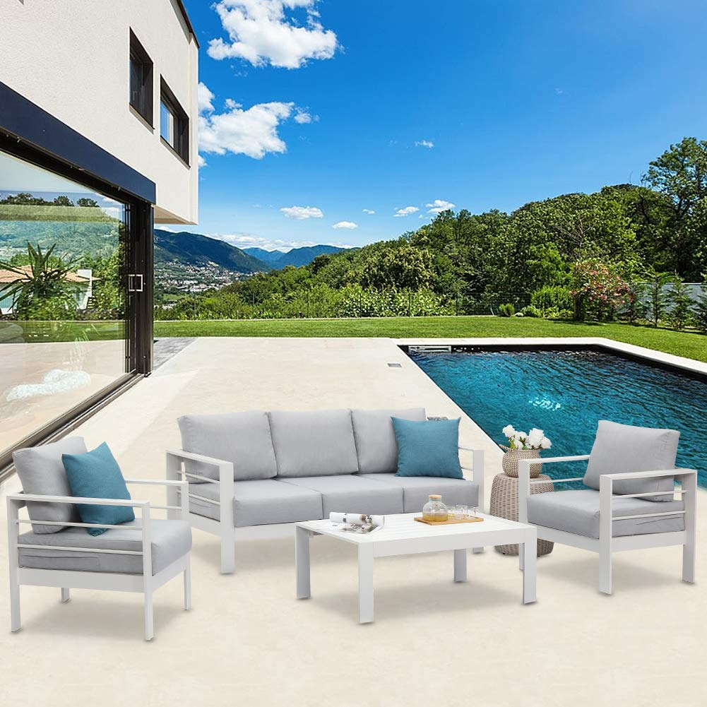 Patio Furniture Metal Coffee Table