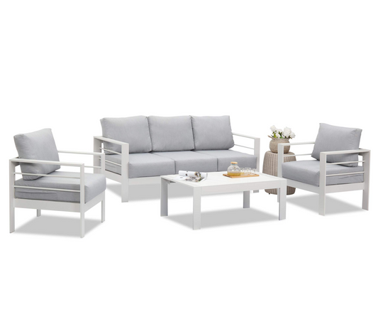 4 Piece Aluminum Sectional Sofa