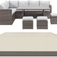 Patio Furniture Set Cover, 108 X 82 X 28 inches, Beige